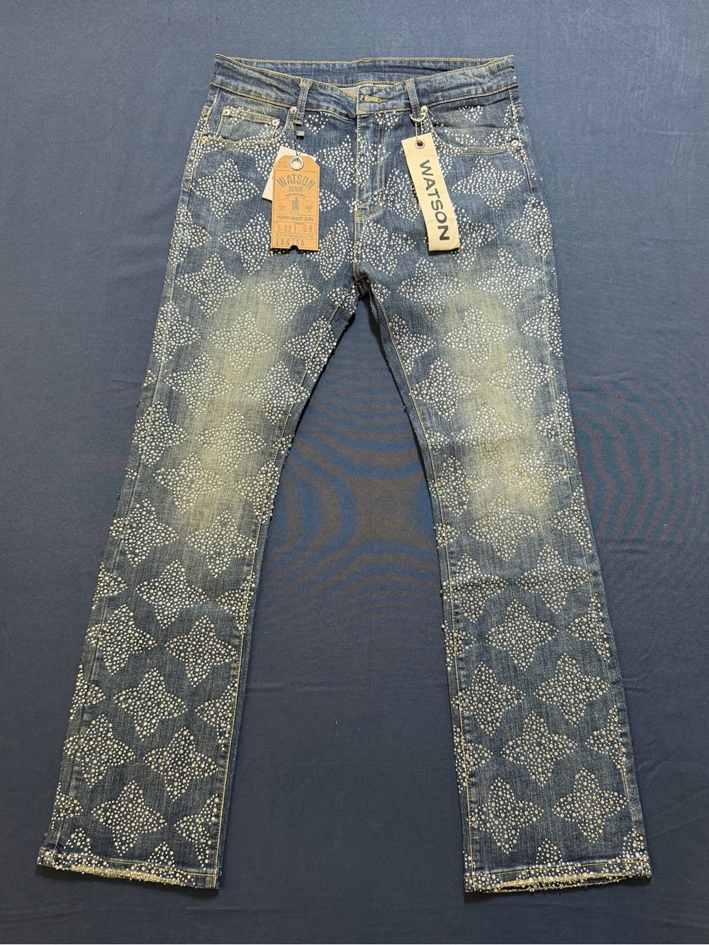 Watson Denim Cotton Blend Size 34 NWT Studded Statement Jeans